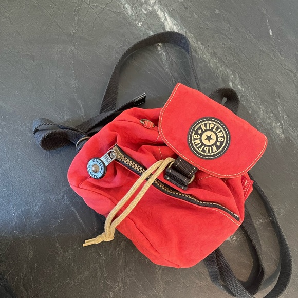 Kipling Handbags - Kipling Vintage Small Red Bacpack